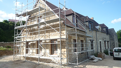 Construction de surélévation de maison à Soissons